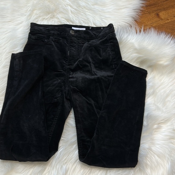 LOFT Black Velvet Skinny Pants - Picture 4 of 7